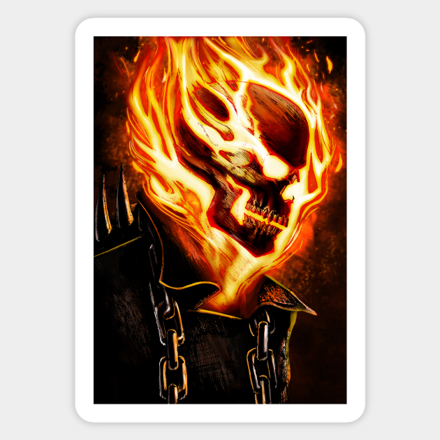 ghost rider stickers for bike